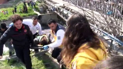 Dereye Böyle Düştü! Kafası Kırıldı, Hastaneden Kaçtı