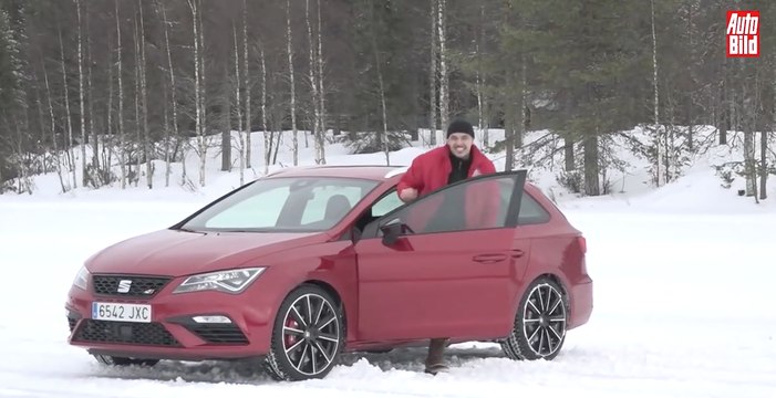 VÍDEO: Mira la prueba más divertida del Seat León Cupra en nieve