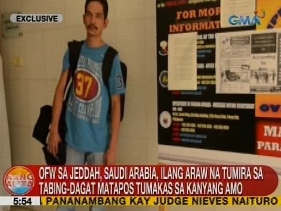 UB: OFW sa Jeddah, ilang araw na tumira sa tabing-dagat matapos tumakas sa kanyang amo