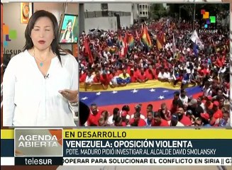Policía venezolana contiene y repliega a manifestantes violentos
