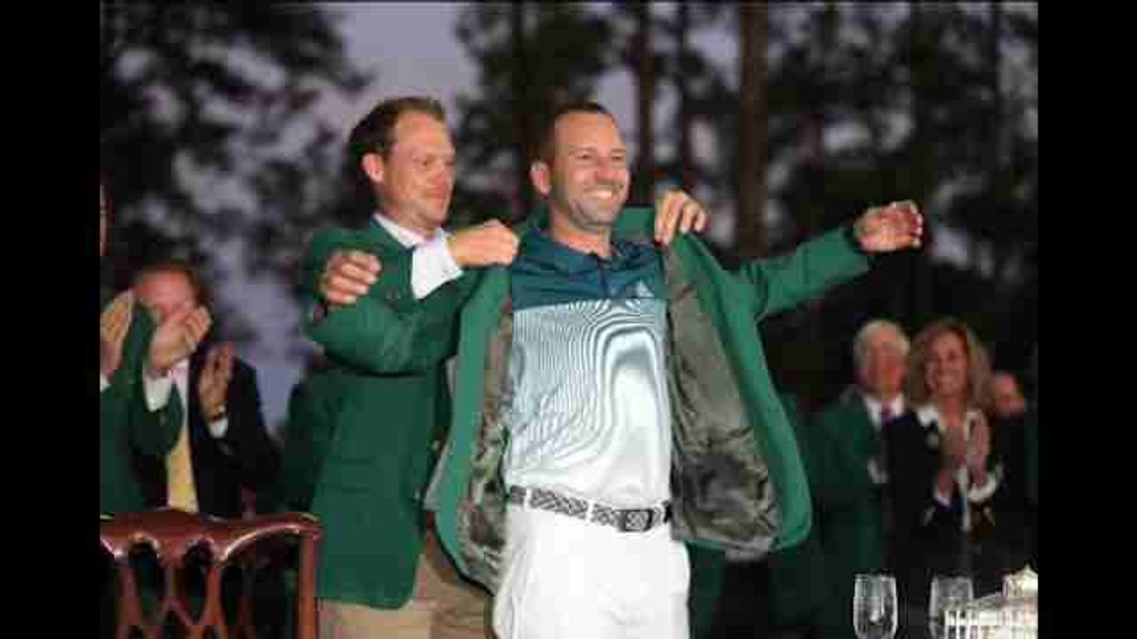 El golfista Sergio García se hace grande en Augusta