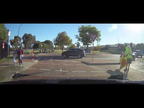 Schoolgirl Treats Crossing Supervisor to Easter Surprise