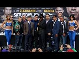 Carl Frampton vs. Leo Santa Cruz 2 Full Press Conference & Face Off video- Los Angeles, CA