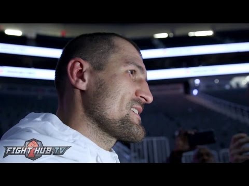 Sergey Kovalev 's immediate reaction to controversial decision loss to Andre Ward
