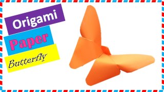Origami Butterfly:  How to make an origami paper butterfly (Easy)