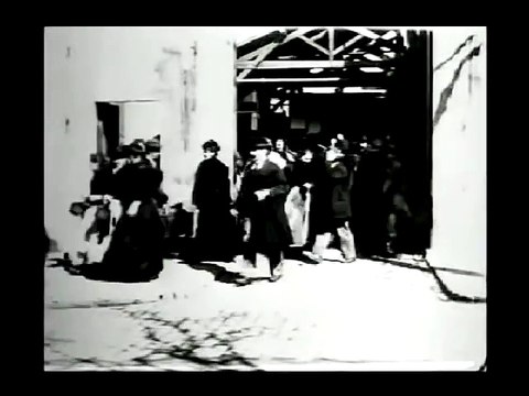 Exiting the Factory (1895) - 1st Projected Film - LOUIS LUMIERE - La Sortie des Usines a Lyon BestDramaTv.Net