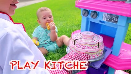 Giant PLAY KITCHEN Cooking Baby Belle Make Food Pretend Play Fun Disney Princess New Giant KITCHEN