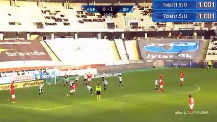 0-2 Sammy Skytte  Goal HD - AGF - Silkeborg IF 10.04.2017