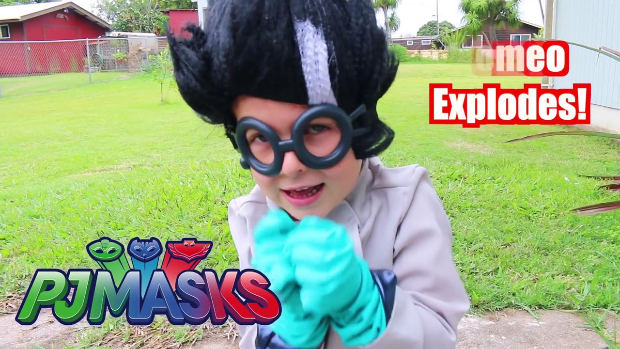 PJ MASKS Superheroes IRL SHARK EATS CATBOY_ PRANK! Funny Superhero Gekko CATBOY JAIL Prison