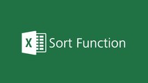 Microsoft Excel 2016 Tutorial - Sort Function in Excel