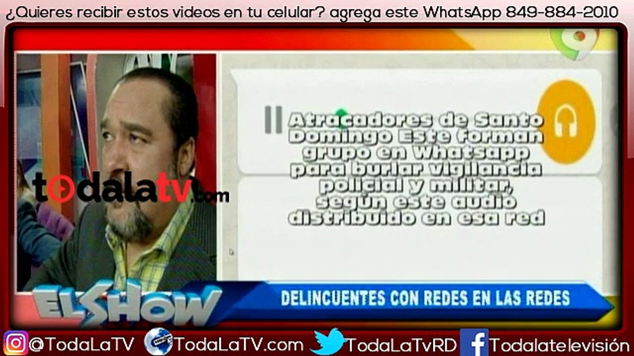 Delincuentes crean grupo de whatsapp para comunicarse- El Show Del Mediodía-Video