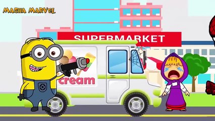 PJ Masks Catboshi With Masha And The Bear Cry At Beach When Lost Her Lollipop