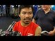 Does Manny Pacquiao support Hillary Clinton or Donald Trump? "I'm keeping my mouth closed!"