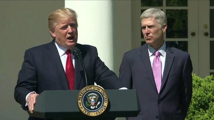 Trump hails Gorsuch as great appointment to SCOTUS
