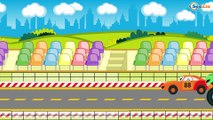 Emergency Vehicles - The Red Fire Truck saves Cars - Cars & Trucks Cartoons for Children