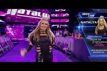 Nikki Bella Natalya Falls Count Anywhere Match SdLIVE Maryse