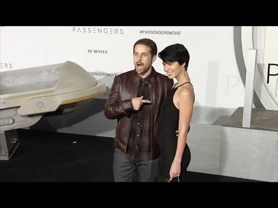 Ian Hecox and Pamela Horton "Passengers" World Premiere Black Carpet
