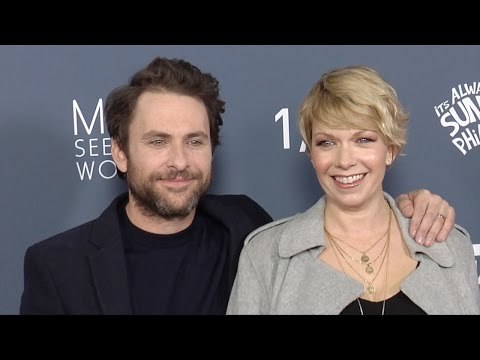 Charlie Day and Mary Elizabeth Ellis FXX's Always Sunny (Season 12) Premiere Red Carpet