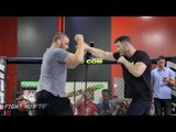Michael Bisping's COMPLETE UFC 204 Media Workout video- Bisping vs. Henderson 2