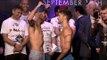 Lee Haskins vs. Stuart Hall COMPLETE Weigh In & Face Off video