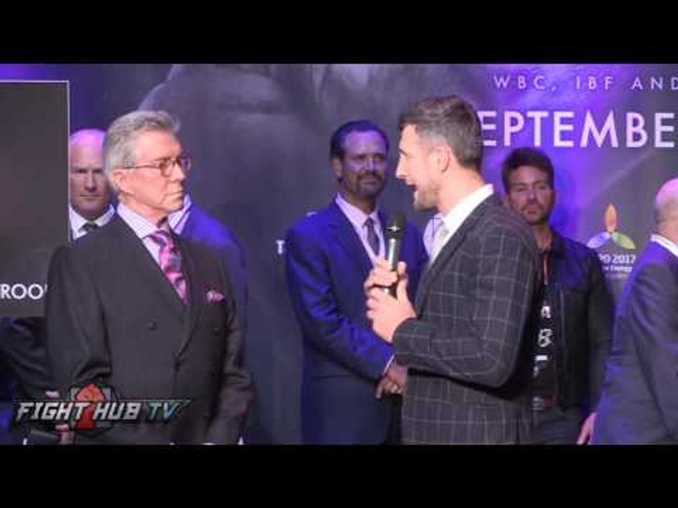 Carl Froch breaks down Gennady Golovkin vs. Kell Brook with Michael Buffer