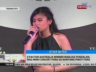 BT: X Factor Australia winner Marlisa Punzalan, nag-mini concert para sa kanyang Pinoy fans