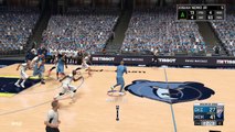 NBA 2K17 western conference Finals Game 7 Dunk