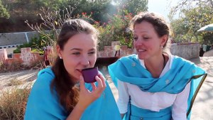Foreign girls tonsure in tirumala