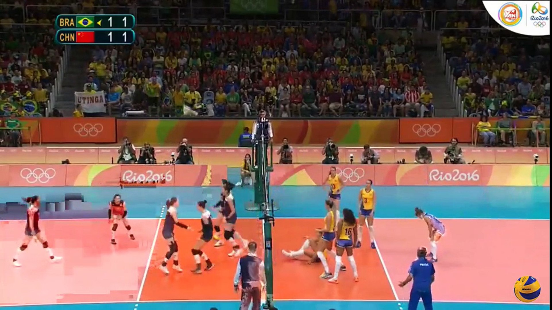 Brazil Vs China 16 Aug 2016 Quarterfinals Womens Volleyball Olympic Games Rio 2016 This Is Volleyball Set 3 à¸§ à¸