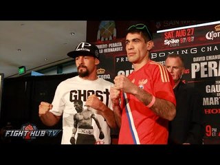 Robert Guerrero vs David Peralta & Alfredo Angulo vs. Freddy Hernandez Face Off Video