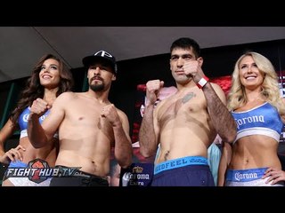 Robert Guerrero vs. David Peralta Complete Weigh In & Face Off Video