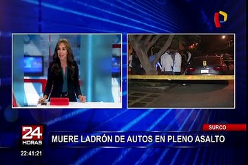 Surco: muere ladrón de autos en pleno asalto
