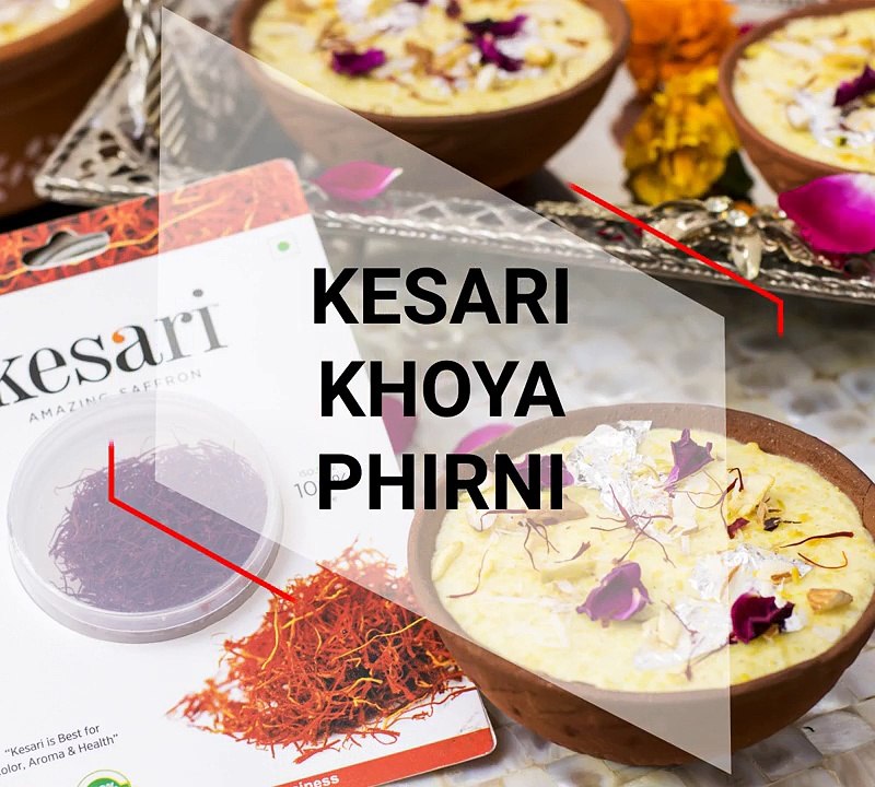 How to make Kesari Khoya Phirni |Healthy Sweet Recipe| Traditional Dessert from our  Pure and Original product|Kesari
