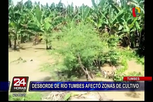 Río Tumbes en alerta roja tras intensas precipitaciones