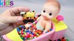 Kidschanel - Baby Doll Bath Time in Co Dots Surprise Eggs Toys-tBPTPfVOFz4