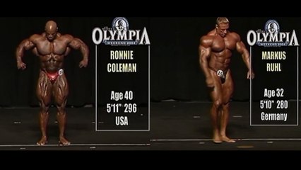 RONNIE COLEMAN VS MARKUS RUHL 2004 Video Comparison.