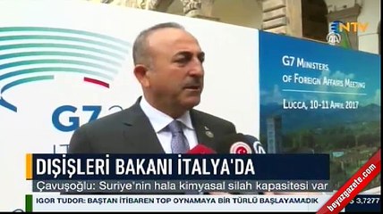 Çavuşoğlu'ndan kimyasal silah uyarısı