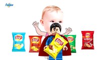 Badarn colors-Colorful Chips Lays vs Superman- Finger Fam