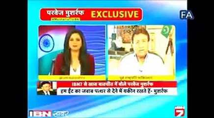 Musharraf Mouth Breaking Reply To Indian Female Anchor
