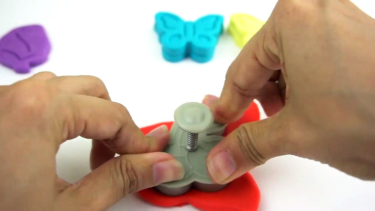 Learn Colors Play Doh! - Peppa Pig Engli s Compilation -  Butterfly Molds