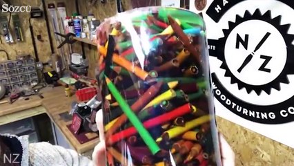 Kalemden masa lambası yaptı!