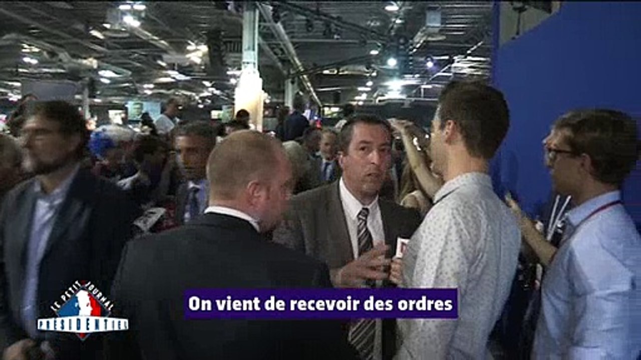 Les images de l'agression de Louis Morin du "Petit journal" lors du meeting de François Fillon - Regardez