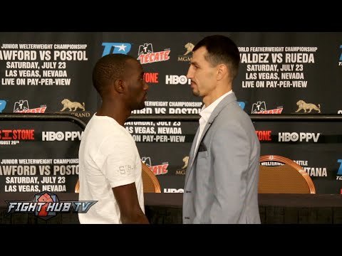 Terence Crawford vs. Viktor Postol Final Press Conference Face Off