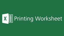 Microsoft Excel 2016 Tutorial - Printing the Worksheet and Print Layout in Excel