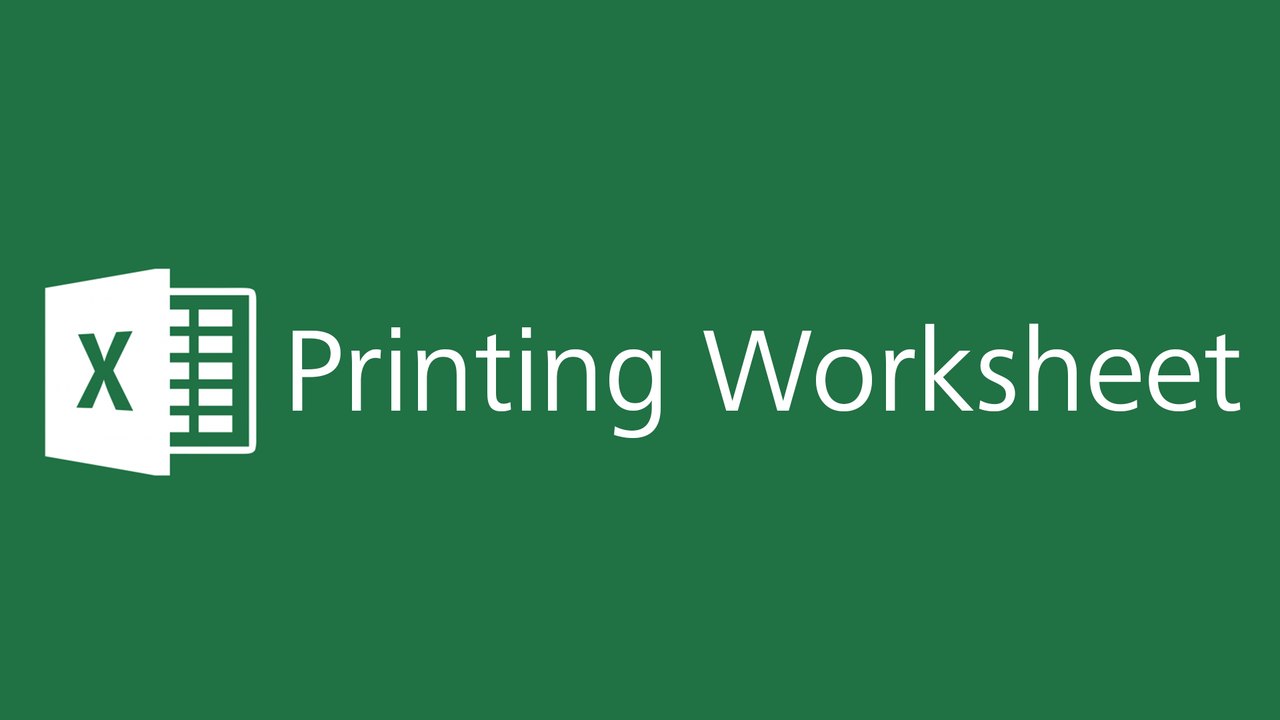 Microsoft Excel 2016 Tutorial - Printing the Worksheet and Print Layout in Excel