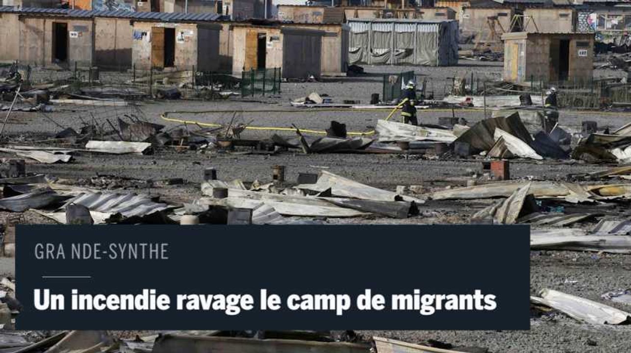 Grande-Synthe : un incendie a ravagé le camp de migrants