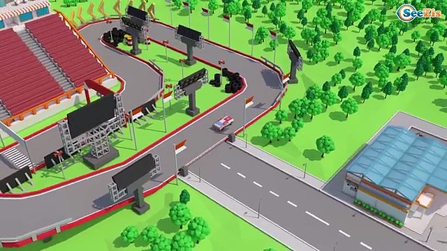 Monster Truck HIT Ball Kids Learning & The Tow Truck Cartoon for children 3D - Cars & Truck Stories