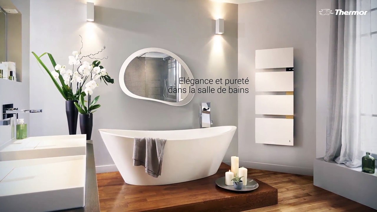 Sèche-serviette électrique musical Symphonik équipé d'enceinte cabasse bluetooth - Thermor