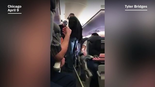 Passenger is dragged off an overbooked flight