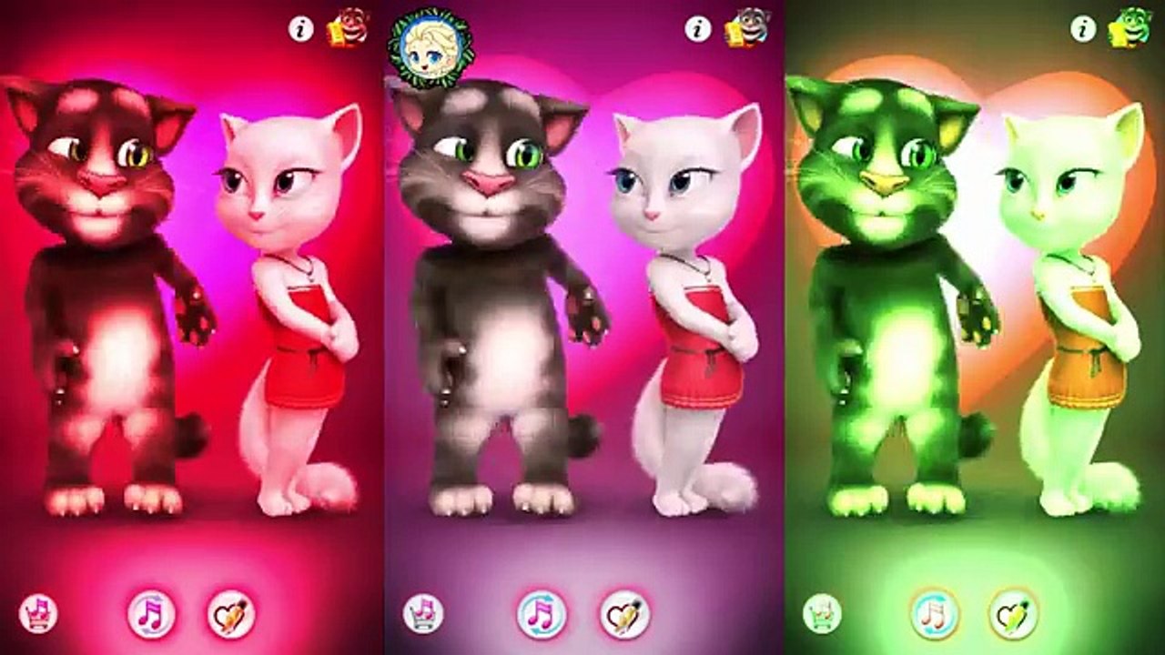 Baby Learn Colors with My Talking Tom Colours for Kids Animation Education Cartoons videos 2017